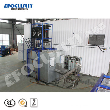 3 ton tube ice machine with ice storage room